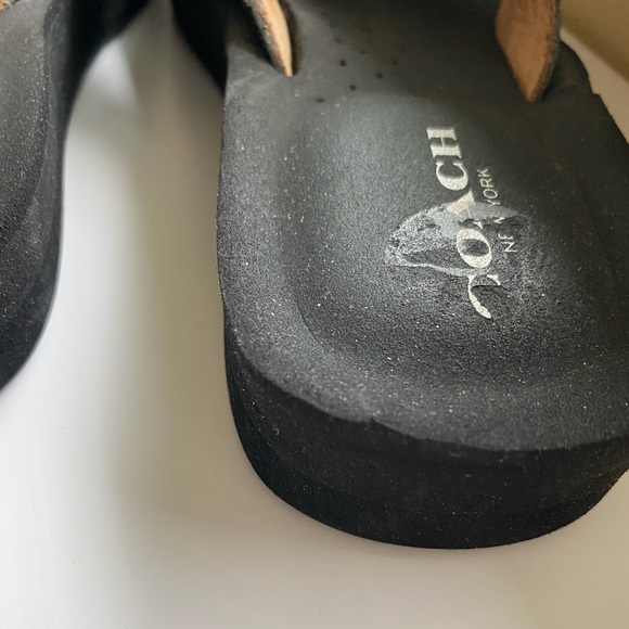 Coach womens Black Sandals - Picture 5 of 7